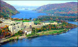 Aerial view of West Point.